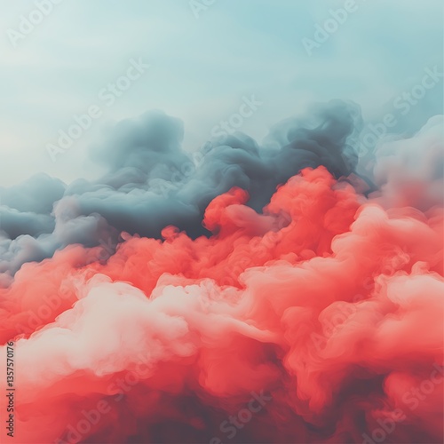Red & Grey Smoke Cloudscape.