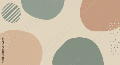 Wallpaper Mural Modern grainy texture soft refind color with different shapes gradient. abstract background featuring soft, flowing shapes and a smooth blend of pastel colors, creating a serene and tranquil mood.
 Torontodigital.ca