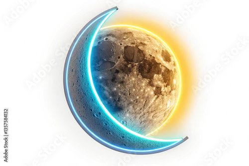 earth and moon