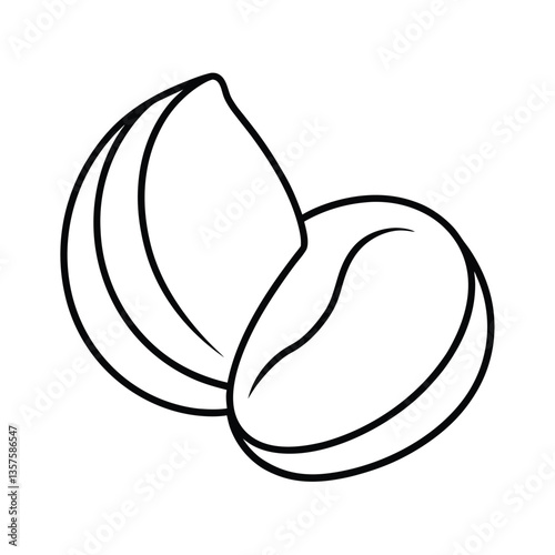 Vector illustration of an apple with a leaf, a simple and clean design for a food-related icon or logo