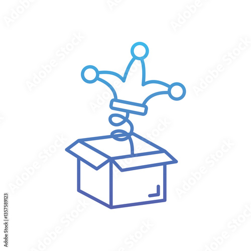 Prank Box Vector icon