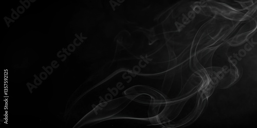 an abstract image of flowing smoke against a black background, creating a sense of mystery