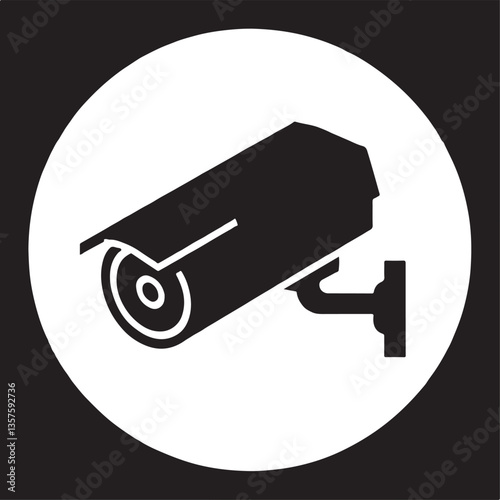 CCTV Camera Icon | Security Surveillance Vector Symbol