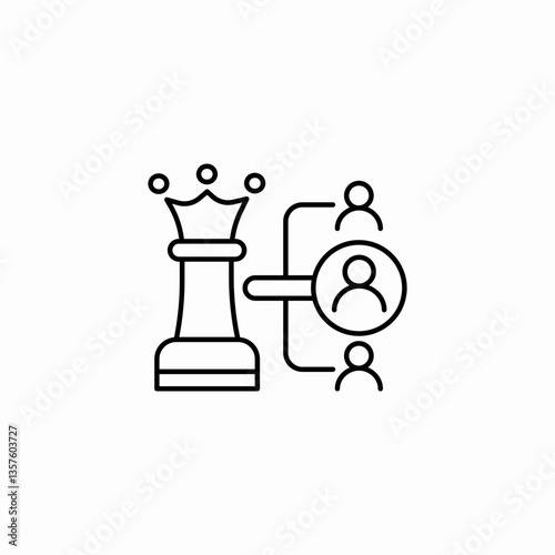 strategy distribution icon sign vector
