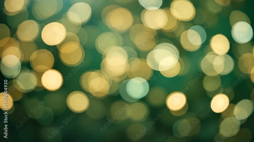Abstract Bokeh Background with Glowing Yellow and Green Circles on Dark Backdrop Abstract Bokeh Background with Glowing Yellow and Green Circles on Dark Backdrop