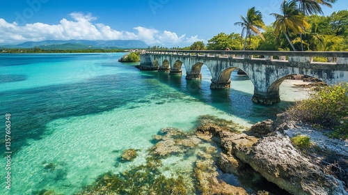 Picturesque Bridge to Paradise: A Tropical Island Getaway Experience