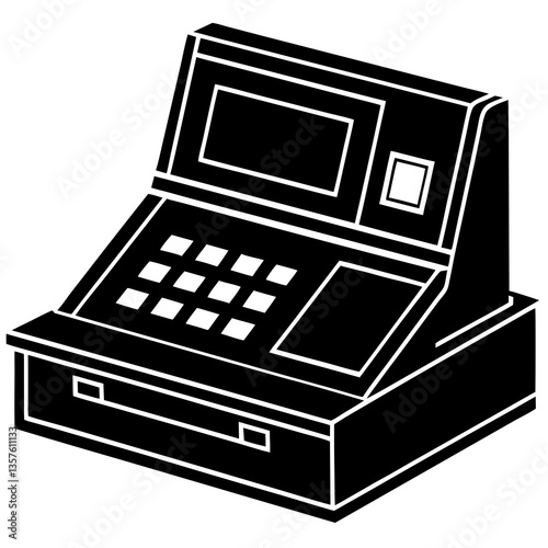 Cash Register Silhouette