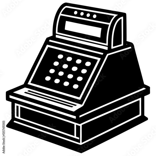 Cash Register Silhouette
