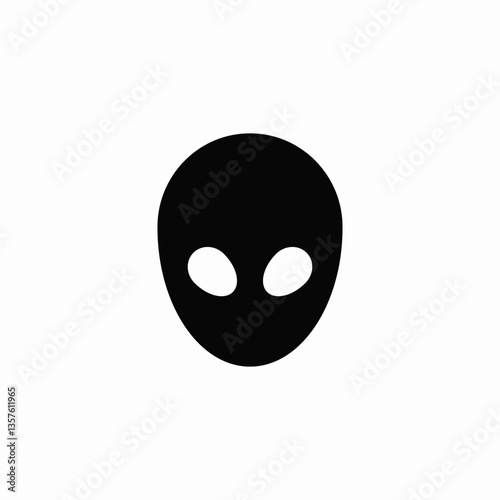 alien creature icon sign vector