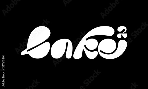 bake fat typography design suitable for bakeries 