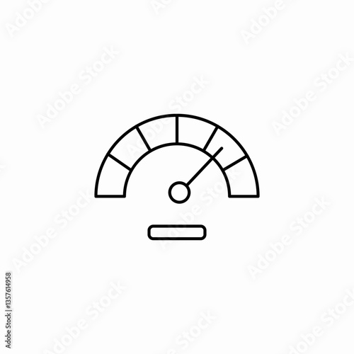 meter speed icon sign vector