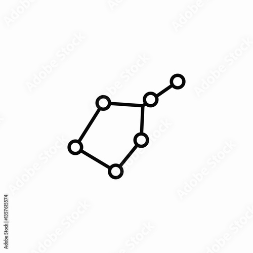 point connecting icon sign vector