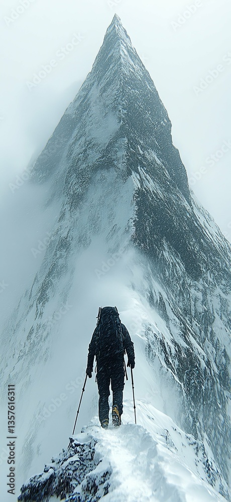 Majestic Snow-Capped Mountain Peak