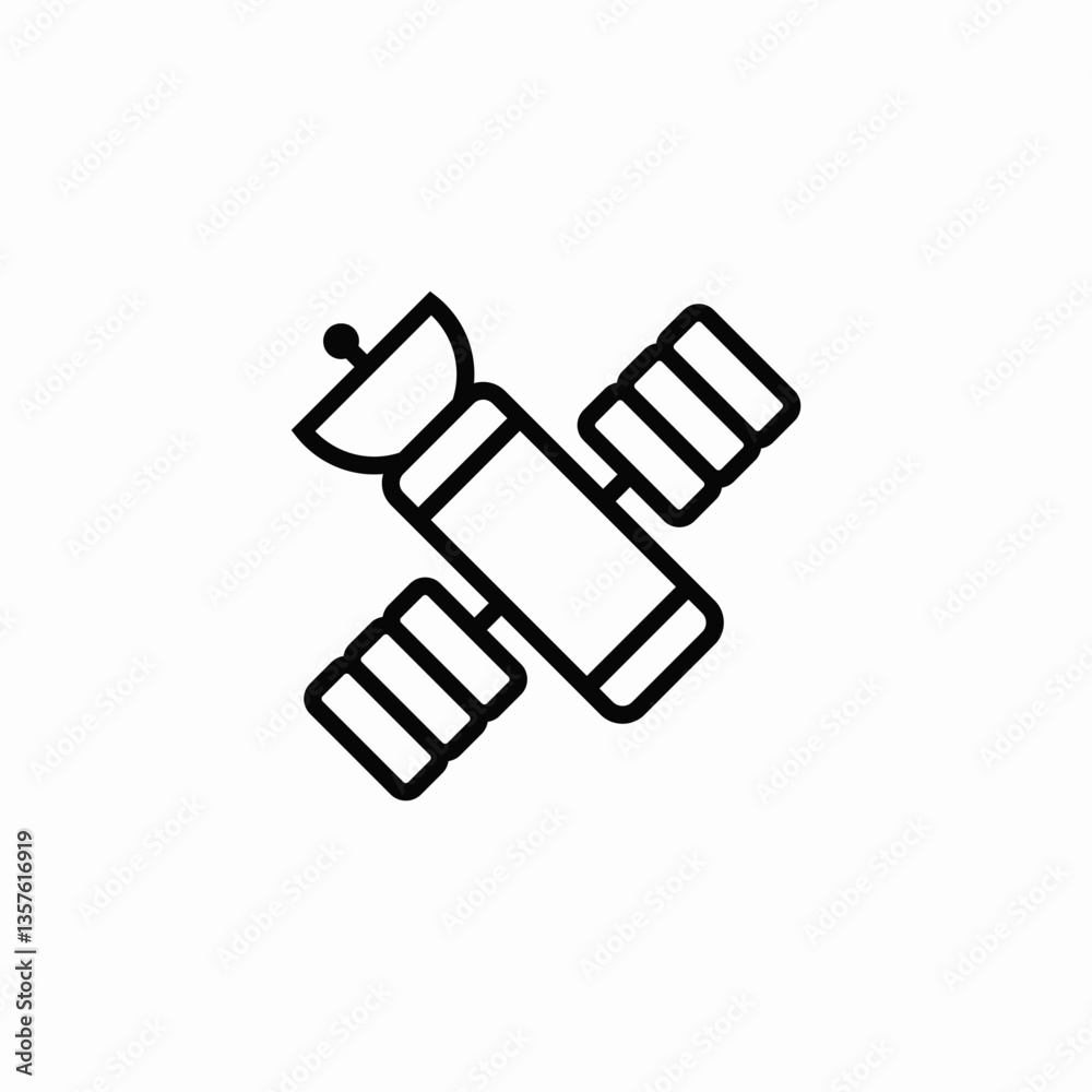 space satellite connection icon sign vector space satellite connection icon sign vector