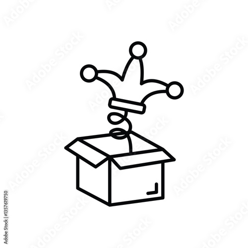 Prank Box Vector icon