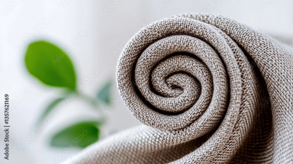 Rolled Beige Fabric Texture Rolled Beige Fabric Texture