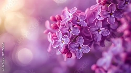 close up of lilac flowers