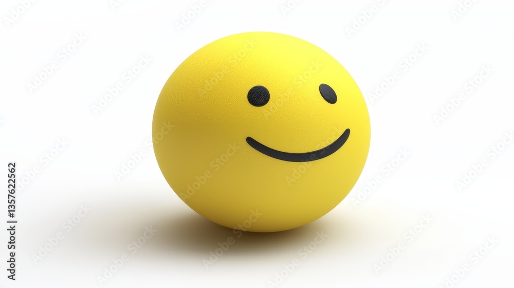 Fototapeta premium Smiling egg, a bright and cheerful symbol of joy happiness for easter everyday