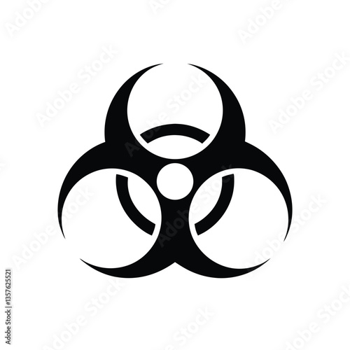biohazard sign vector illustration