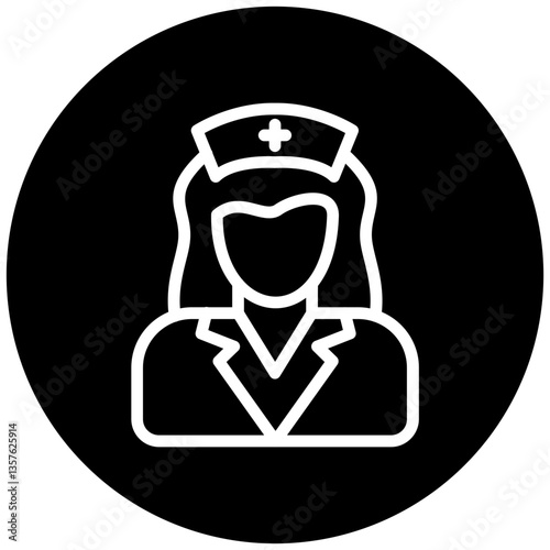 Vector Design Nurse Icon Style