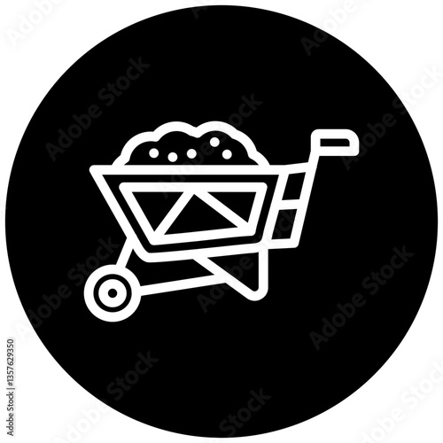 Vector Design Wheelbarrow Icon Style