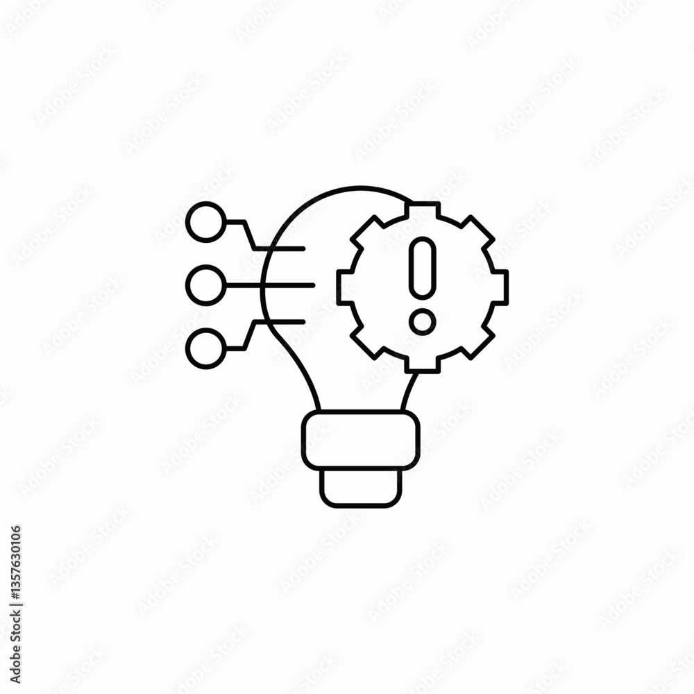 innovative system warning icon sign vector innovative system warning icon sign vector
