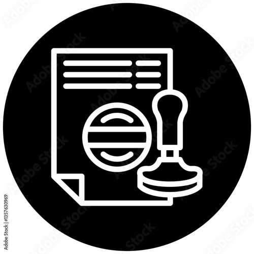 Vector Design Stamp Icon Style