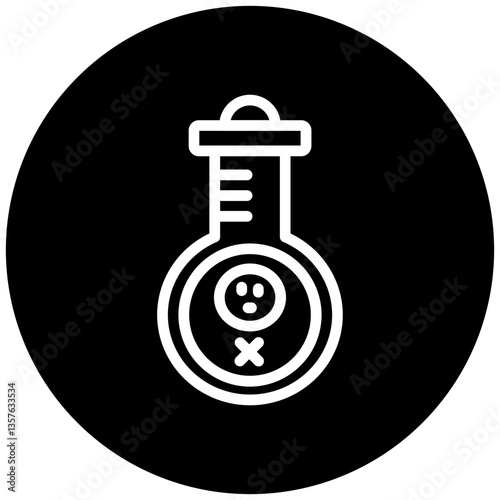 Poison Chemical Icon Style