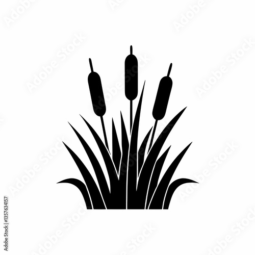creative details Swamp Grass Icon vector illustration