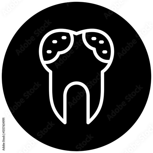 Tooth Decayed Icon Style