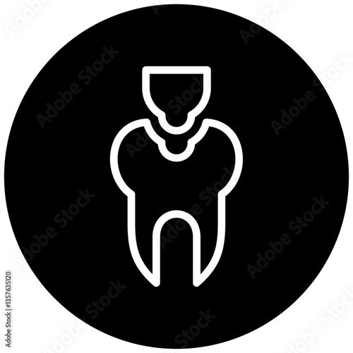 Dental Filling Icon Style