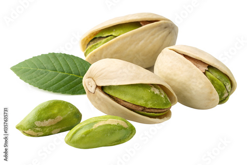pistachio isolated on white background
