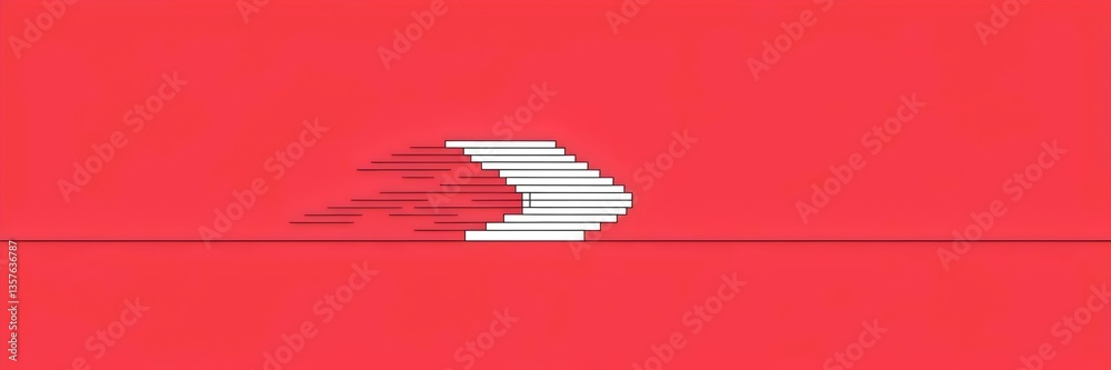 Abstract illustration of a leaning tower on a red background – Great for architectural themes, motion graphics, or modern aesthetics. Abstract illustration of a leaning tower on a red background – Great for architectural themes, motion graphics, or modern aesthetics.