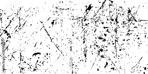 Rough black and white texture vector. Distressed overlay texture. Vector Illustration, abstract halftone backdrop in white and black tones in pop art style, geometric monochrome background. For poster