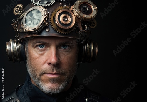 soldier with gas mask