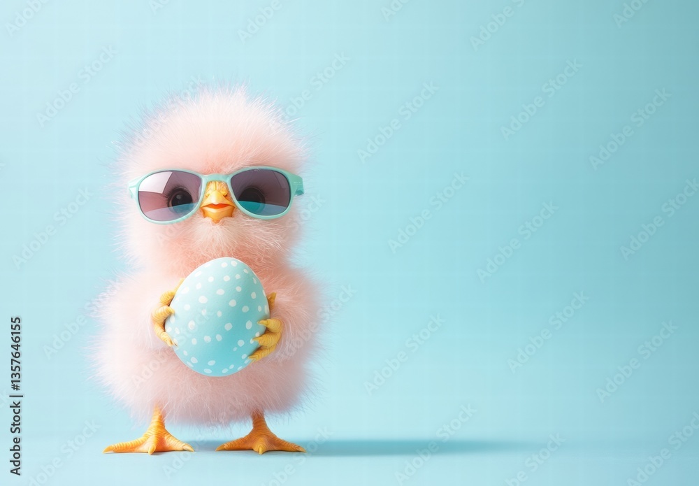 Fototapeta premium easter chick with egg