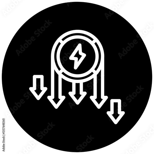 Energy Consumption Icon Style
