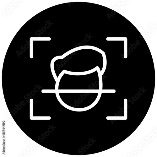 Face Scanner Icon Style