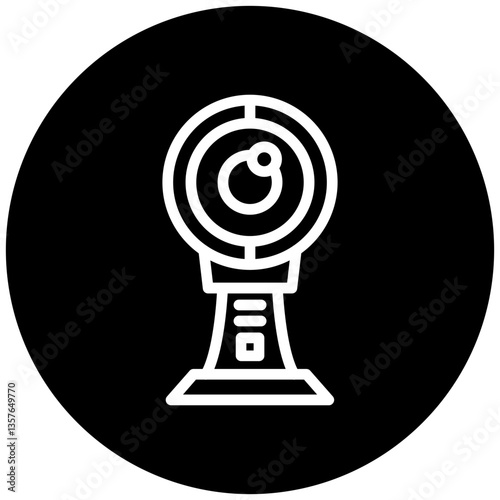 Round Webcam Icon Style