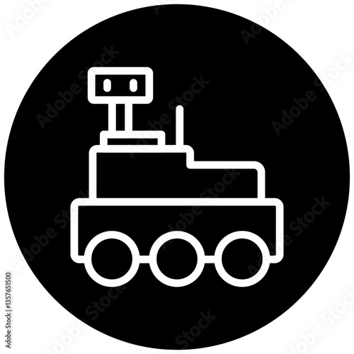 Mars Rover Icon Style