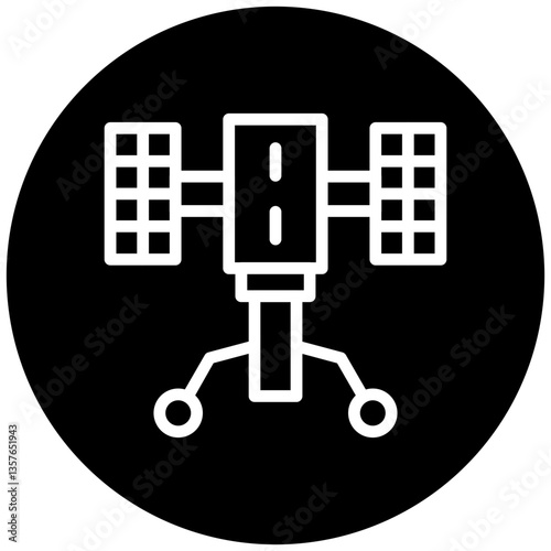 Hubble Telescope Icon Style