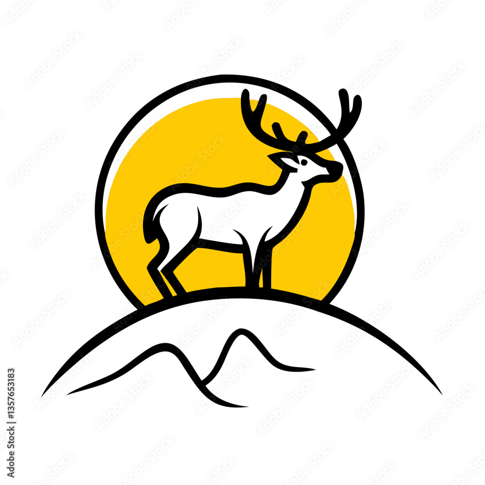Obraz premium deer logo
