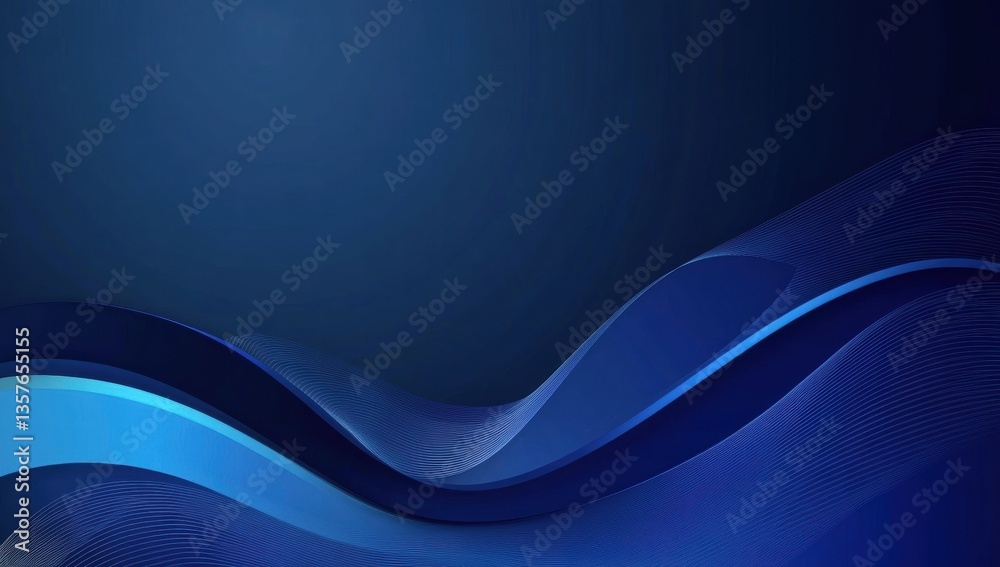 Obraz premium abstract blue wave background