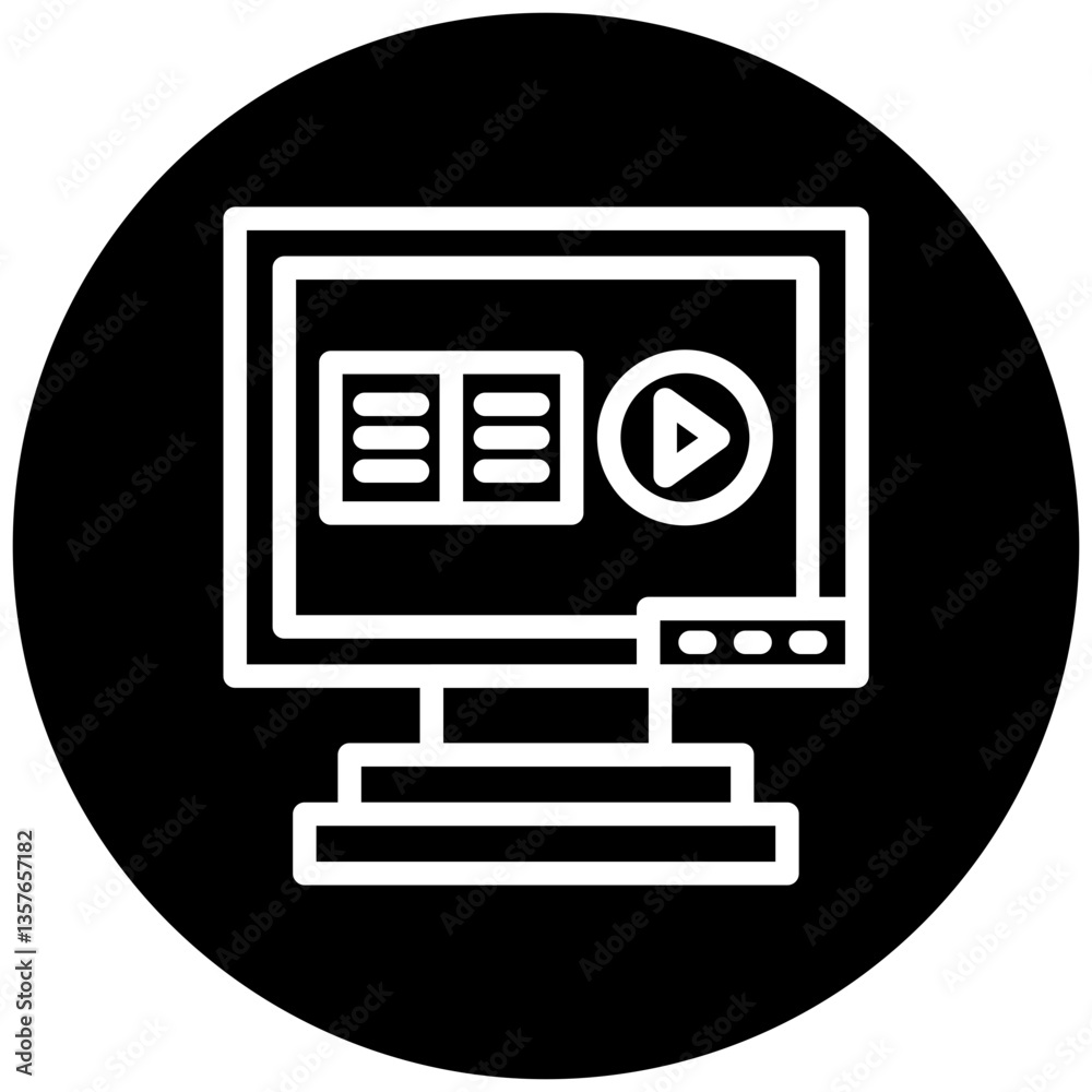 Online Course Icon Style
