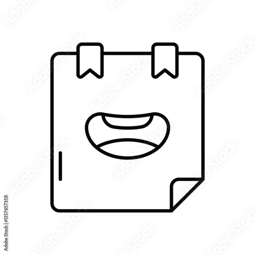 Prank Note Vector icon