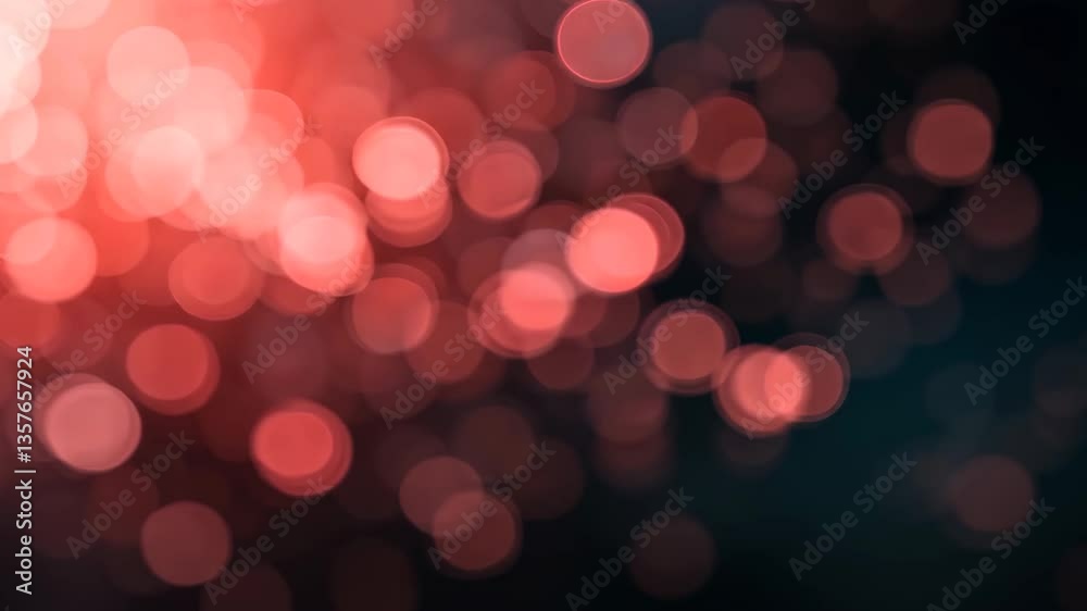 Abstract Red Bokeh Background With Blurred Circular Lights and Dark Soft Focus Effect Abstract Red Bokeh Background With Blurred Circular Lights and Dark Soft Focus Effect