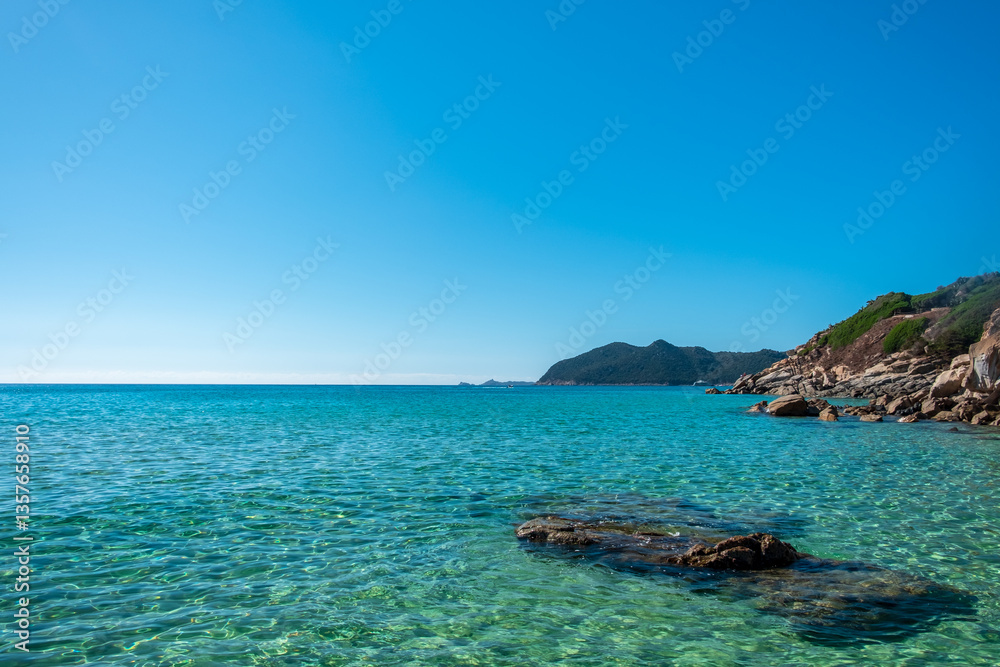 Cala Monte Turno, Sardinia, in a summer day