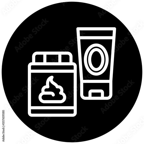 Hair Gel Icon Style