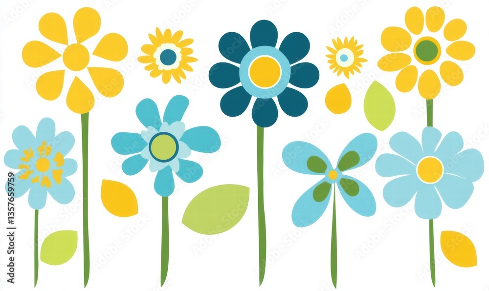 Obraz premium spring flowers background