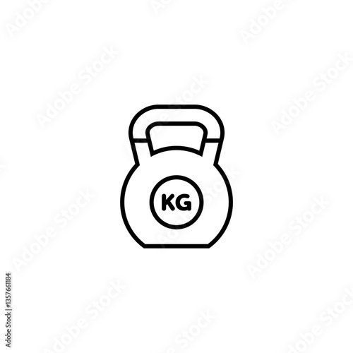 Weight flat vector icon. Mass vector symbol